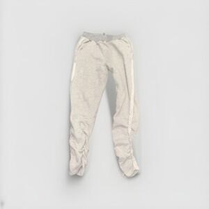 Free People heather Grey Ruched Leg start up Sweatpants Sz S